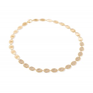 Marco Bicego 2.60ctw Diamond Lunaria Necklace in 18k Yellow Gold